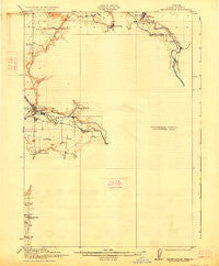 Brownsville Oregon Historical topographic map, 1:62500 scale, 15 X 15 Minute, Year 1921