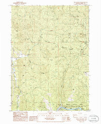 Brushy Bald Mountain Oregon Historical topographic map, 1:24000 scale, 7.5 X 7.5 Minute, Year 1986