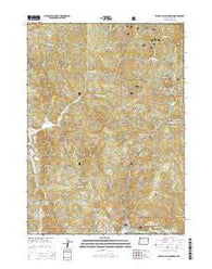 Brushy Bald Mountain Oregon Current topographic map, 1:24000 scale, 7.5 X 7.5 Minute, Year 2014