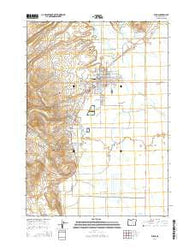 Burns Oregon Current topographic map, 1:24000 scale, 7.5 X 7.5 Minute, Year 2014