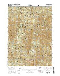 Butler Butte Oregon Current topographic map, 1:24000 scale, 7.5 X 7.5 Minute, Year 2014