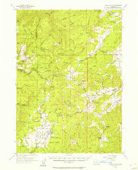 Camas Valley Oregon Historical topographic map, 1:62500 scale, 15 X 15 Minute, Year 1955