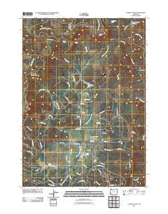 Camas Valley Oregon Historical topographic map, 1:24000 scale, 7.5 X 7.5 Minute, Year 2011