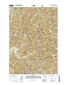Cannibal Mountain Oregon Current topographic map, 1:24000 scale, 7.5 X 7.5 Minute, Year 2014