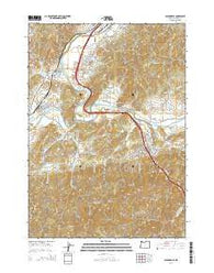 Canyonville Oregon Current topographic map, 1:24000 scale, 7.5 X 7.5 Minute, Year 2014