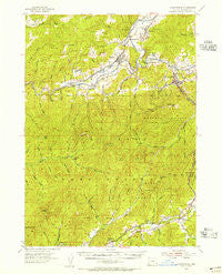 Canyonville Oregon Historical topographic map, 1:62500 scale, 15 X 15 Minute, Year 1954