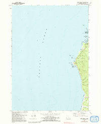 Cape Arago Oregon Historical topographic map, 1:24000 scale, 7.5 X 7.5 Minute, Year 1970