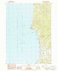 Cape Sebastian Oregon Historical topographic map, 1:24000 scale, 7.5 X 7.5 Minute, Year 1986