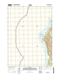 Cape Arago Oregon Current topographic map, 1:24000 scale, 7.5 X 7.5 Minute, Year 2014