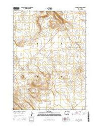 Capehart Lake Oregon Current topographic map, 1:24000 scale, 7.5 X 7.5 Minute, Year 2014