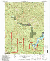 Carberry Creek Oregon Historical topographic map, 1:24000 scale, 7.5 X 7.5 Minute, Year 1996