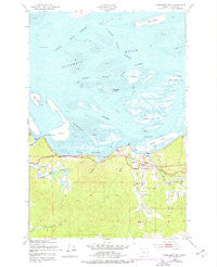 Cathlamet Bay Oregon Historical topographic map, 1:24000 scale, 7.5 X 7.5 Minute, Year 1949