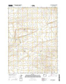Caviatta Ridge Oregon Current topographic map, 1:24000 scale, 7.5 X 7.5 Minute, Year 2014