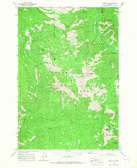 China Cap Oregon Historical topographic map, 1:24000 scale, 7.5 X 7.5 Minute, Year 1965