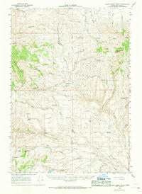 Clover Creek Ranch Oregon Historical topographic map, 1:62500 scale, 15 X 15 Minute, Year 1966