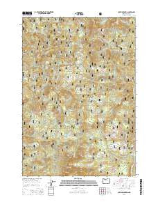 Coffin Mountain Oregon Current topographic map, 1:24000 scale, 7.5 X 7.5 Minute, Year 2014