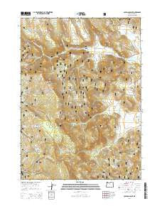 Coleman Point Oregon Current topographic map, 1:24000 scale, 7.5 X 7.5 Minute, Year 2014
