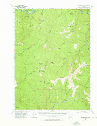 Collier Butte Oregon Historical topographic map, 1:62500 scale, 15 X 15 Minute, Year 1954