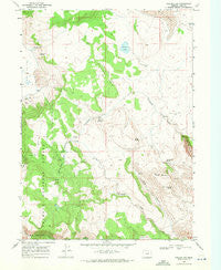 Collins Rim Oregon Historical topographic map, 1:24000 scale, 7.5 X 7.5 Minute, Year 1968