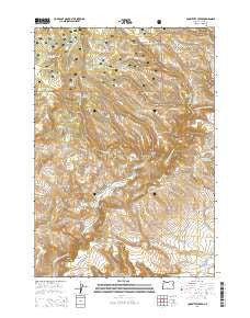 Committee Creek Oregon Current topographic map, 1:24000 scale, 7.5 X 7.5 Minute, Year 2014