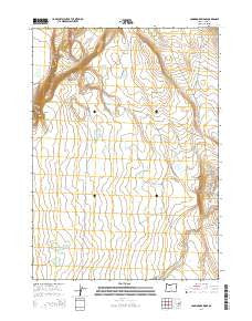 Commodore Ridge Oregon Current topographic map, 1:24000 scale, 7.5 X 7.5 Minute, Year 2014