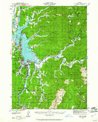 Coos Bay Oregon Historical topographic map, 1:62500 scale, 15 X 15 Minute, Year 1942