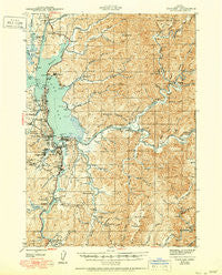 Coos Bay Oregon Historical topographic map, 1:62500 scale, 15 X 15 Minute, Year 1945