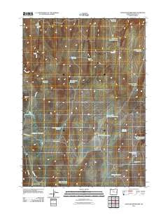 Copeland Reservoirs Oregon Historical topographic map, 1:24000 scale, 7.5 X 7.5 Minute, Year 2011