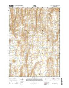 Copeland Reservoirs Oregon Current topographic map, 1:24000 scale, 7.5 X 7.5 Minute, Year 2014