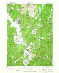 Coquille Oregon Historical topographic map, 1:62500 scale, 15 X 15 Minute, Year 1942