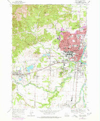 Corvallis Oregon Historical topographic map, 1:24000 scale, 7.5 X 7.5 Minute, Year 1969