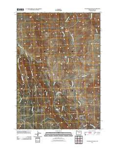 Courthouse Rock Oregon Historical topographic map, 1:24000 scale, 7.5 X 7.5 Minute, Year 2011