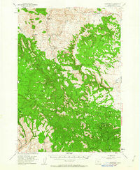 Courtrock Oregon Historical topographic map, 1:62500 scale, 15 X 15 Minute, Year 1951
