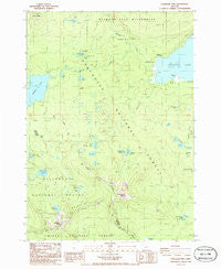 Cowhorn Mtn Oregon Historical topographic map, 1:24000 scale, 7.5 X 7.5 Minute, Year 1986