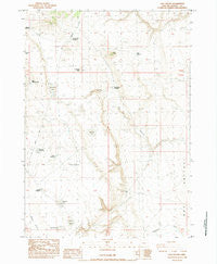 Cox Canyon Oregon Historical topographic map, 1:24000 scale, 7.5 X 7.5 Minute, Year 1984