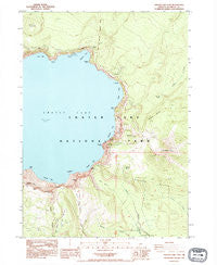 Crater Lake East Oregon Historical topographic map, 1:24000 scale, 7.5 X 7.5 Minute, Year 1985