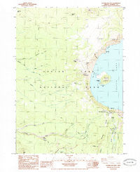 Crater Lake West Oregon Historical topographic map, 1:24000 scale, 7.5 X 7.5 Minute, Year 1985