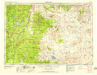 Crescent Oregon Historical topographic map, 1:250000 scale, 1 X 2 Degree, Year 1958