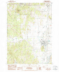 Creswell Oregon Historical topographic map, 1:24000 scale, 7.5 X 7.5 Minute, Year 1984