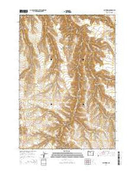 Criterion Oregon Current topographic map, 1:24000 scale, 7.5 X 7.5 Minute, Year 2014