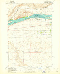 Crow Butte Washington Historical topographic map, 1:24000 scale, 7.5 X 7.5 Minute, Year 1962
