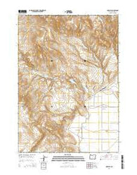 Crowley Oregon Current topographic map, 1:24000 scale, 7.5 X 7.5 Minute, Year 2014