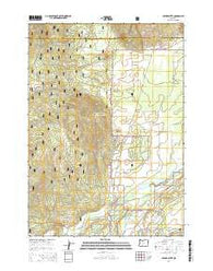 Cryder Butte Oregon Current topographic map, 1:24000 scale, 7.5 X 7.5 Minute, Year 2014