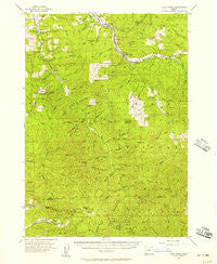Culp Creek Oregon Historical topographic map, 1:62500 scale, 15 X 15 Minute, Year 1955