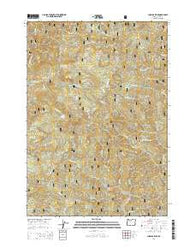 Cummins Peak Oregon Current topographic map, 1:24000 scale, 7.5 X 7.5 Minute, Year 2014