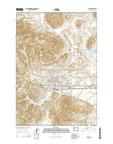 Dallas Oregon Current topographic map, 1:24000 scale, 7.5 X 7.5 Minute, Year 2014