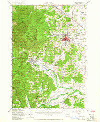 Dallas Oregon Historical topographic map, 1:62500 scale, 15 X 15 Minute, Year 1957