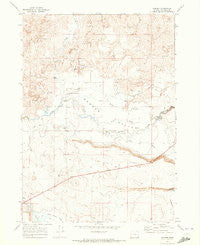 Danner Oregon Historical topographic map, 1:24000 scale, 7.5 X 7.5 Minute, Year 1969