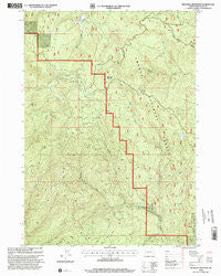 Deadman Mountain Oregon Historical topographic map, 1:24000 scale, 7.5 X 7.5 Minute, Year 1998