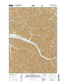 Deer Head Point Oregon Current topographic map, 1:24000 scale, 7.5 X 7.5 Minute, Year 2014